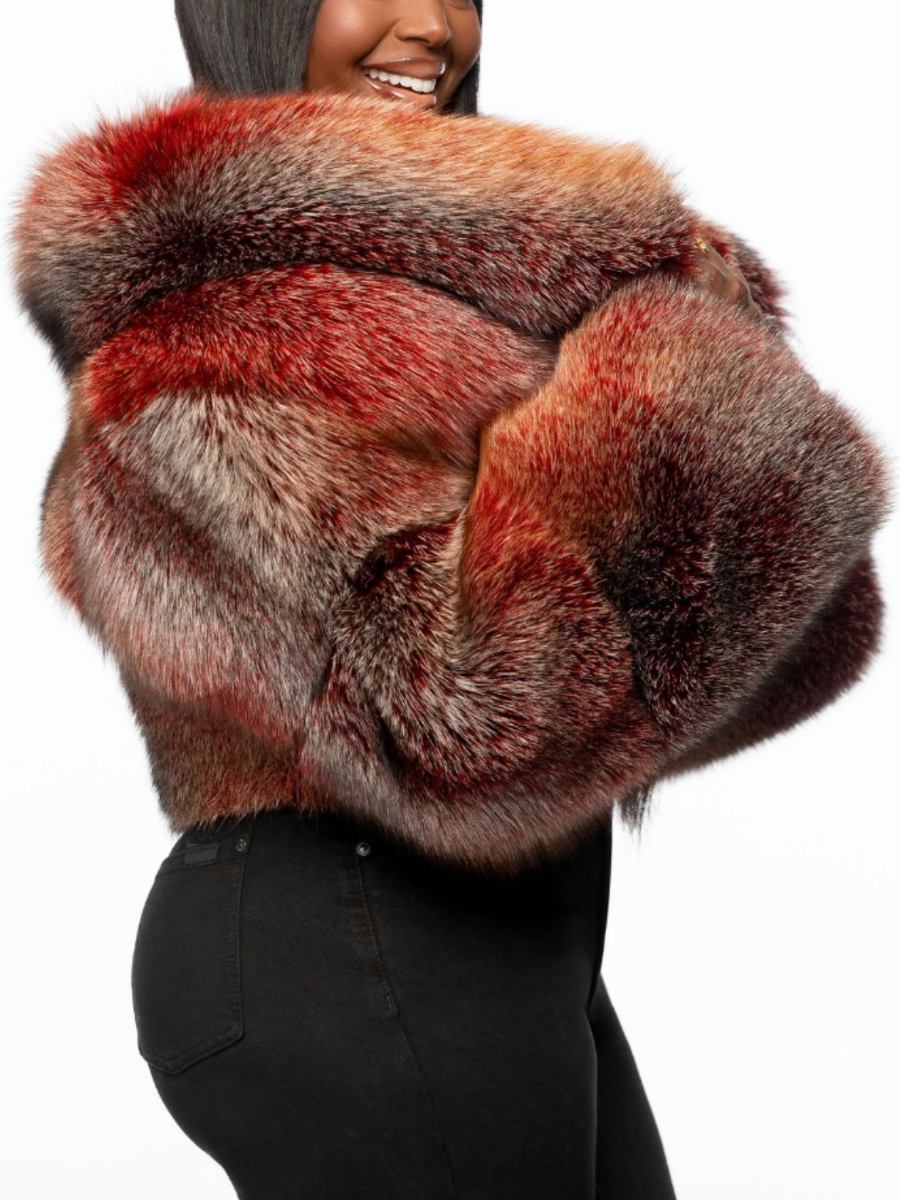 Short Fox Fur Jacket