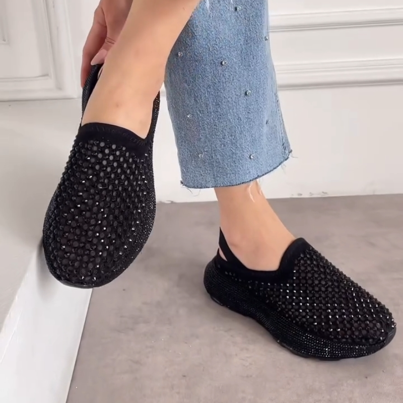 Women's Casual Glitter Half Slippers