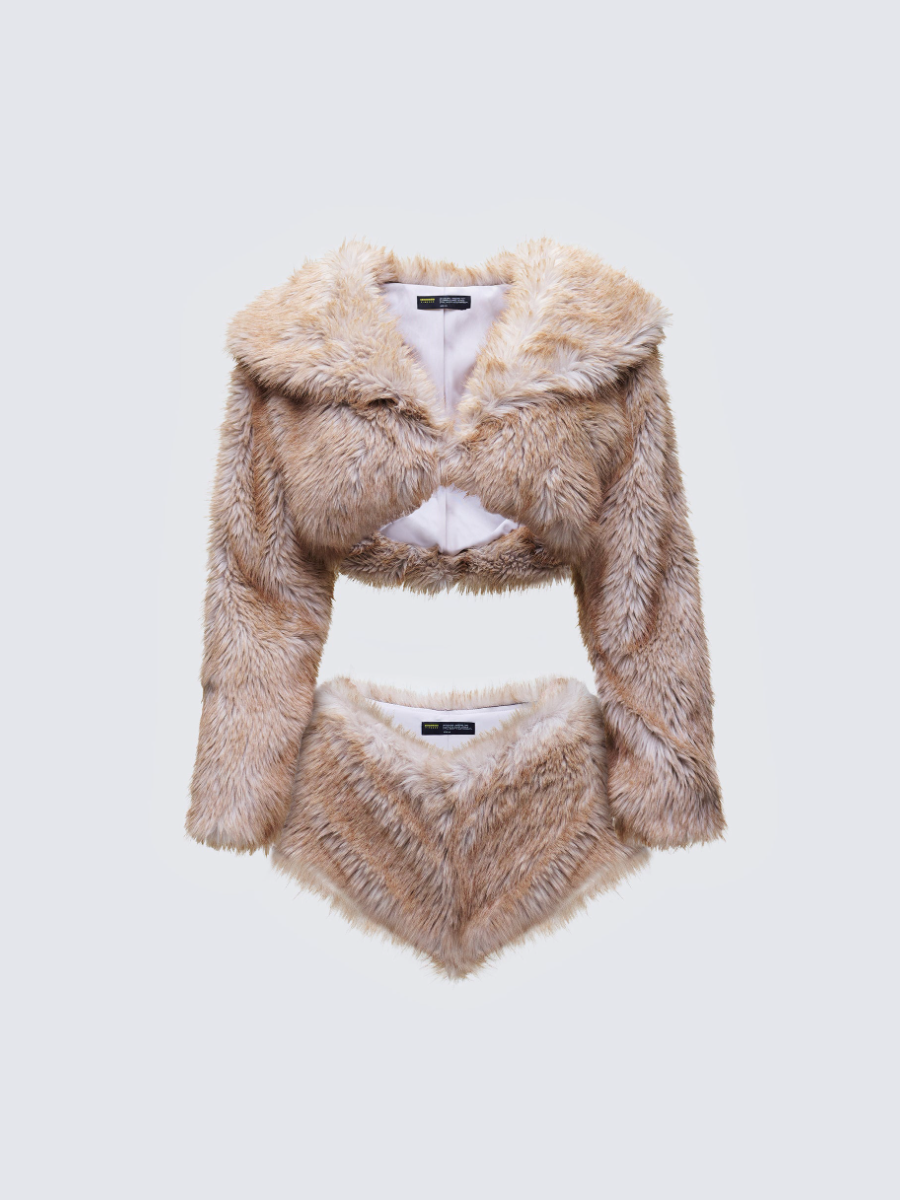 Plush Shorts Set