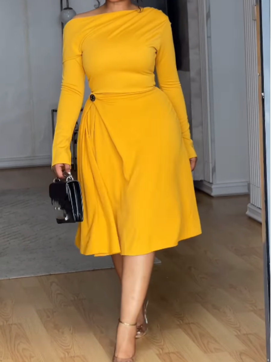 The Demure Comfy Occasion Dress