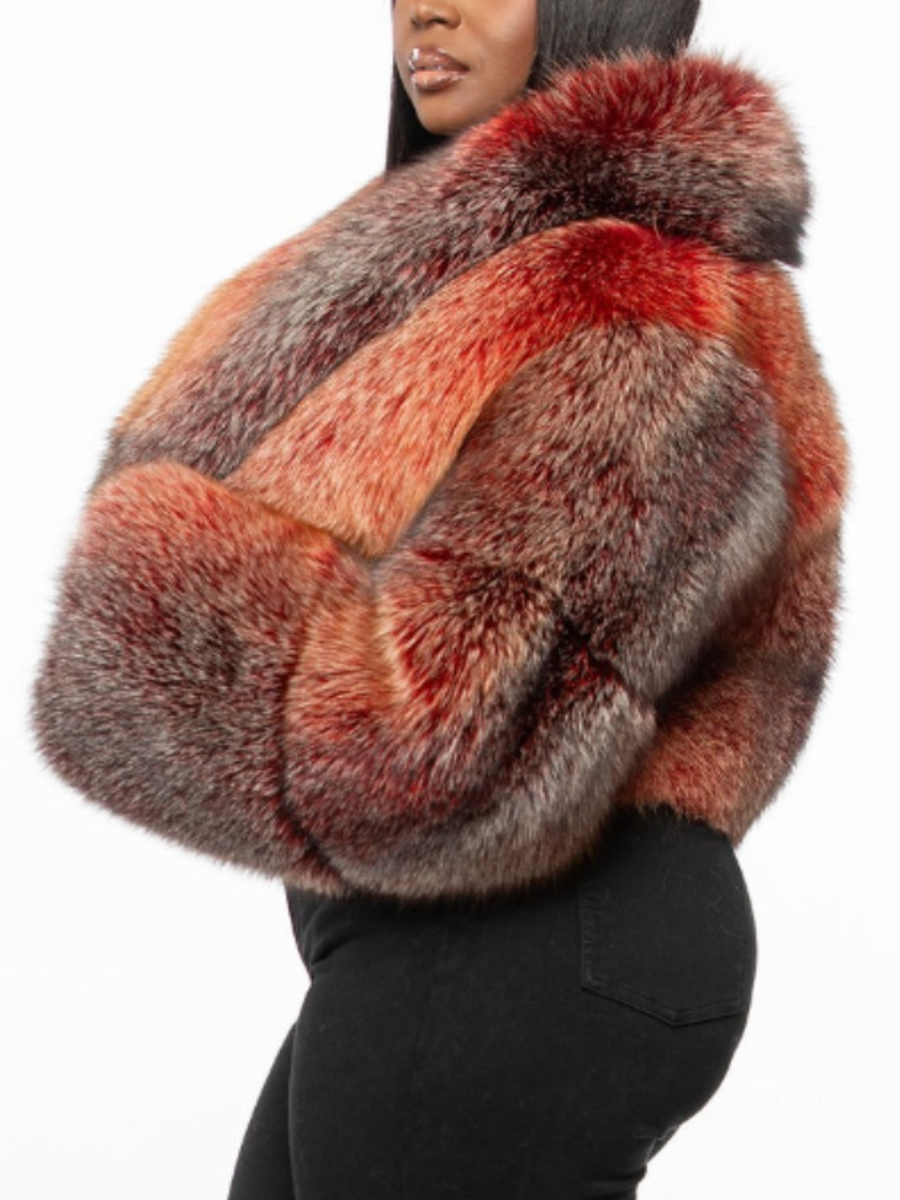 Short Fox Fur Jacket