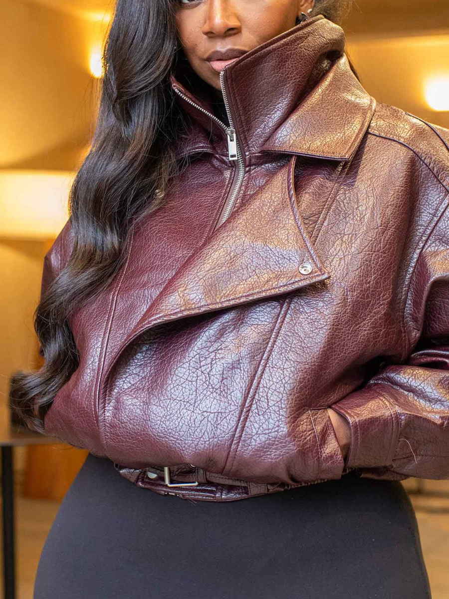 Faux Leather Jacket