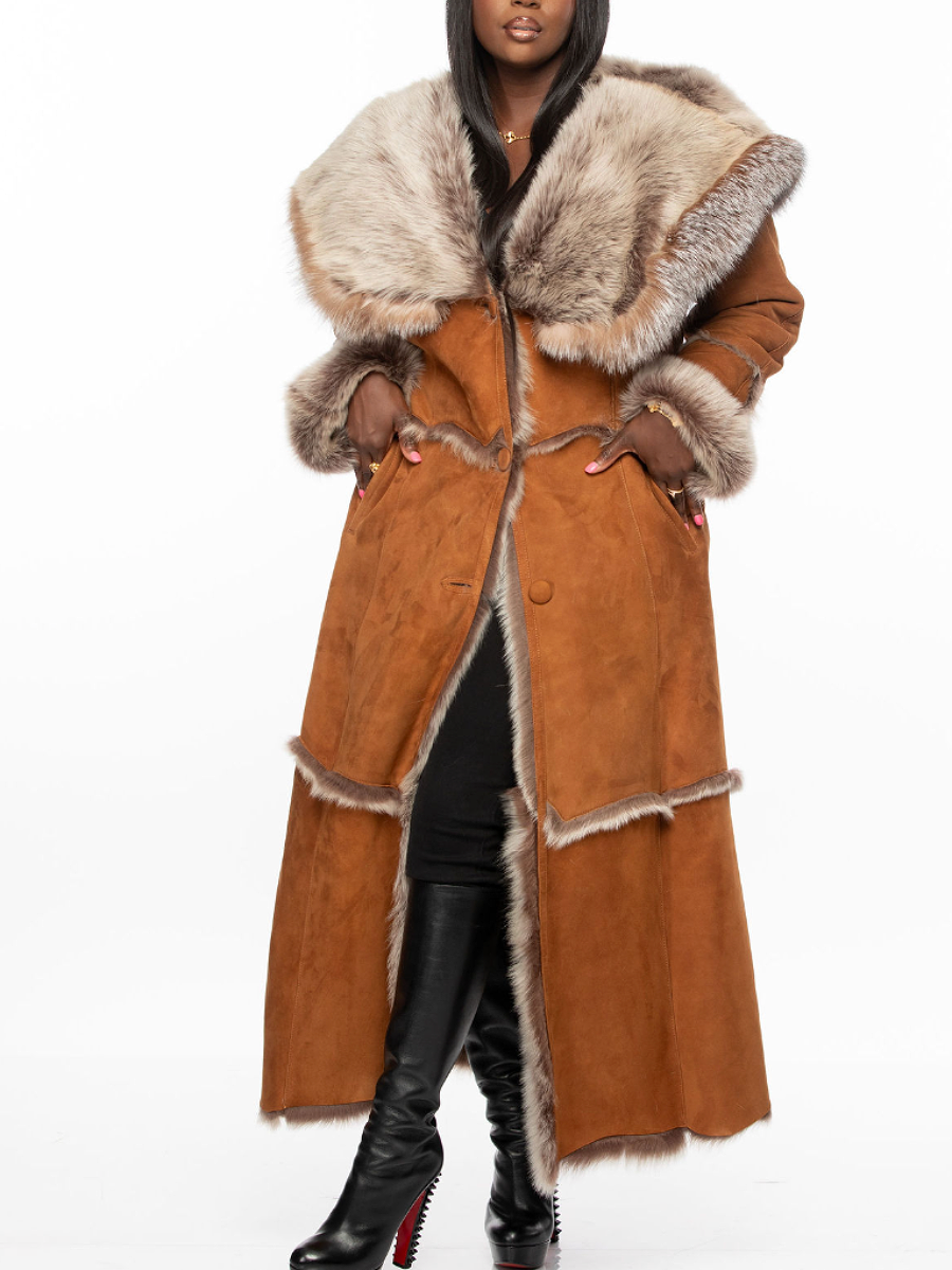Hooded Plush Coat