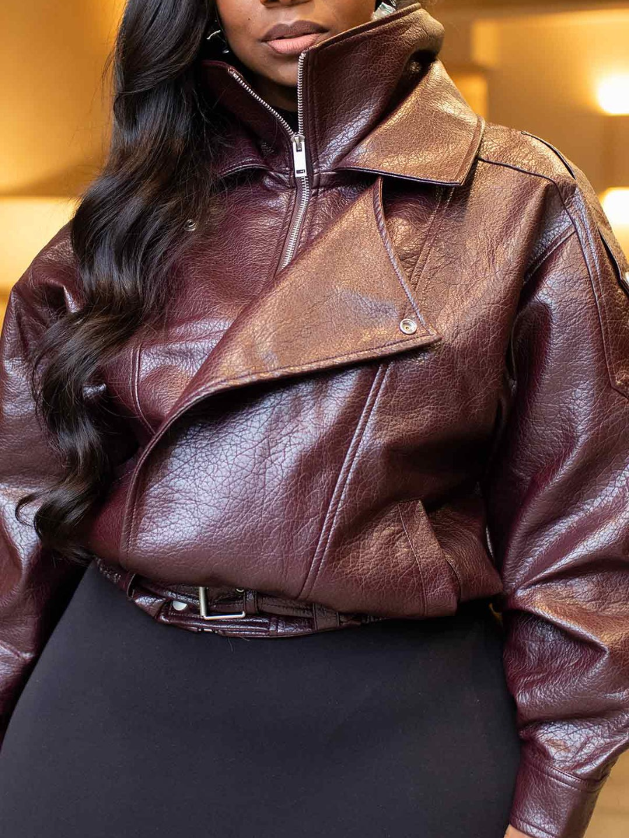 Faux Leather Jacket