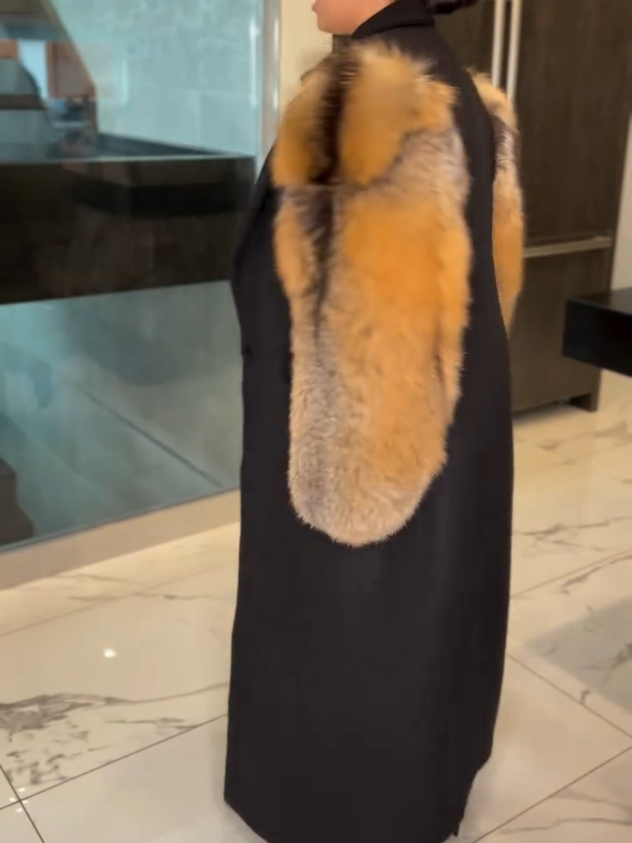 Women's Fashionable Fur Tunic Coat