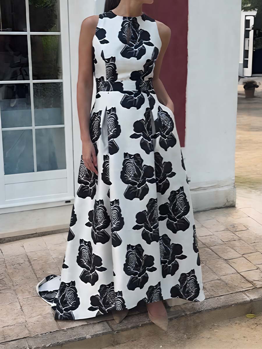 Elegant Floral Dress Dress