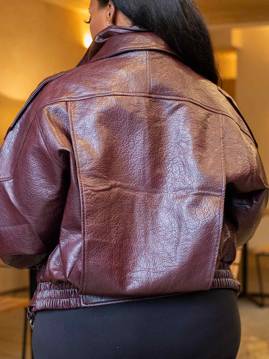 Faux Leather Jacket