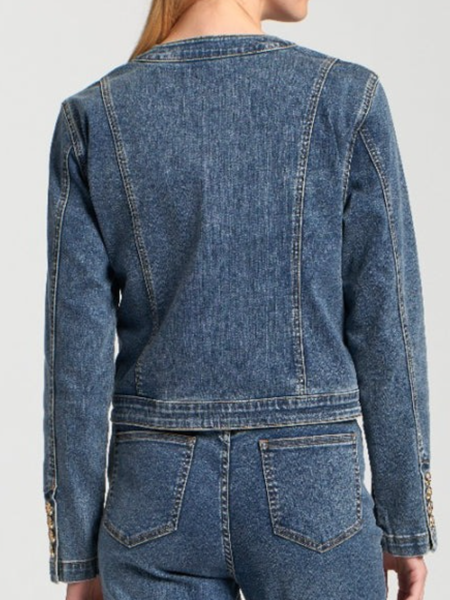 Collarless Jacket