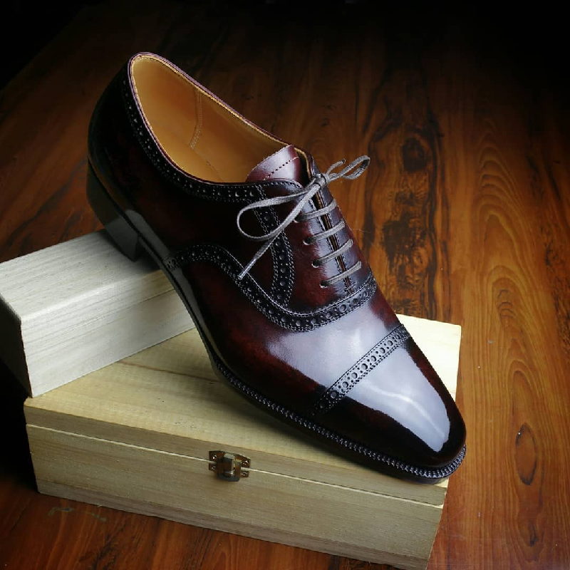 Italian Handmade Calf Leather Formal Oxfords