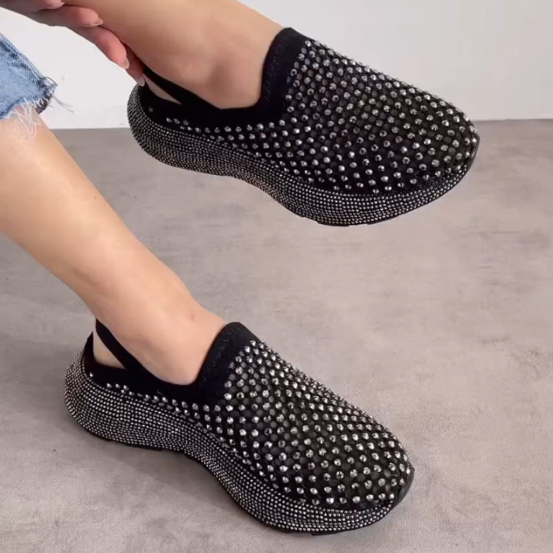 Women's Casual Glitter Half Slippers