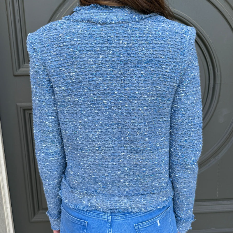 Tweed Jacket With Gold Buttons