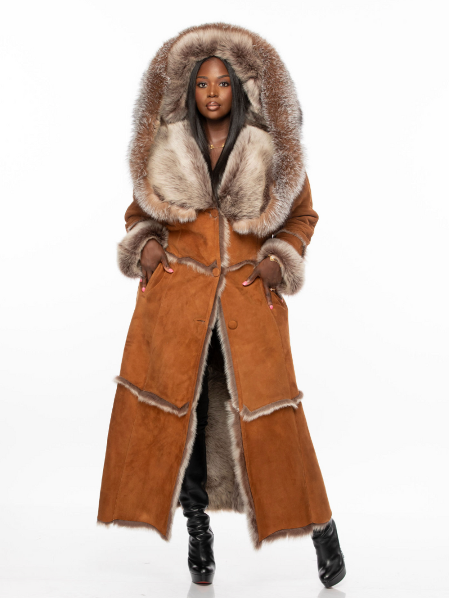 Hooded Plush Coat