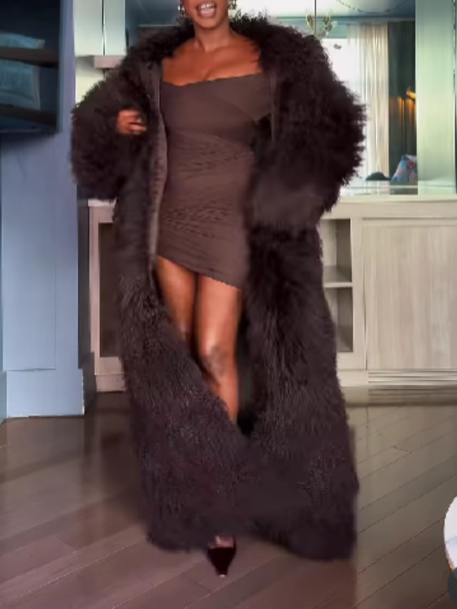 Plush Long Coat