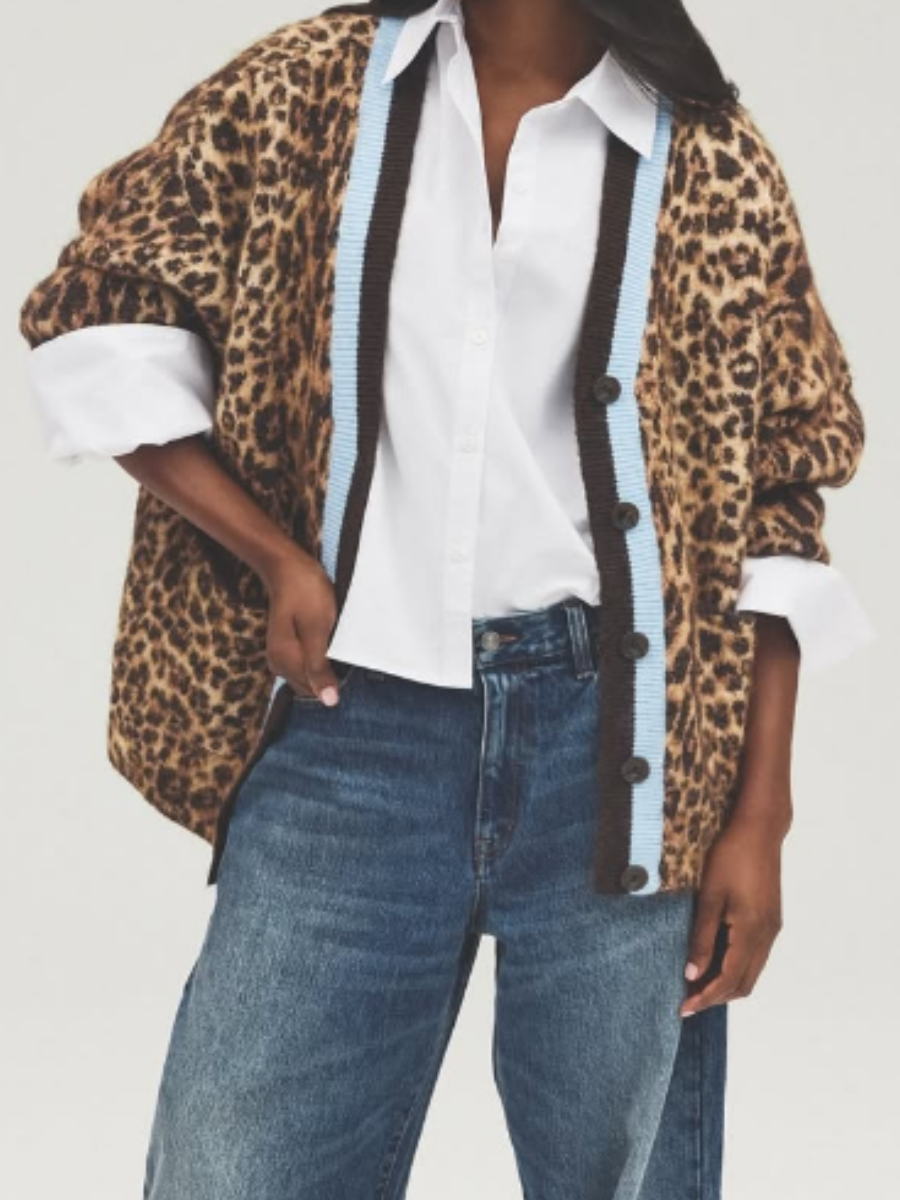 Camo Cardigan Sweater