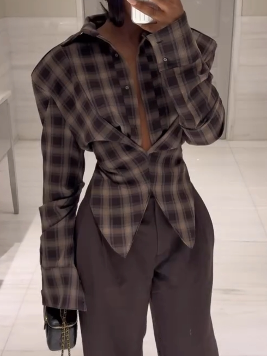 Classic Fall Plaid Jacket
