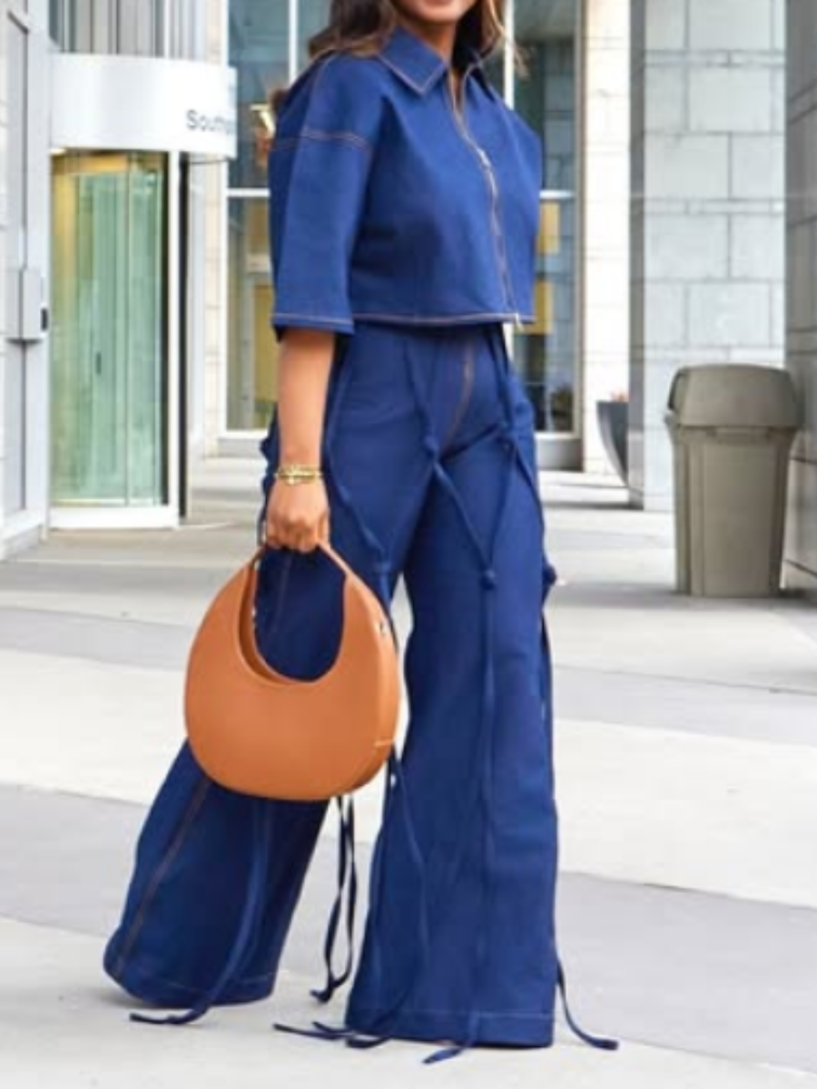 Fab Fringe Denim 2pc Set