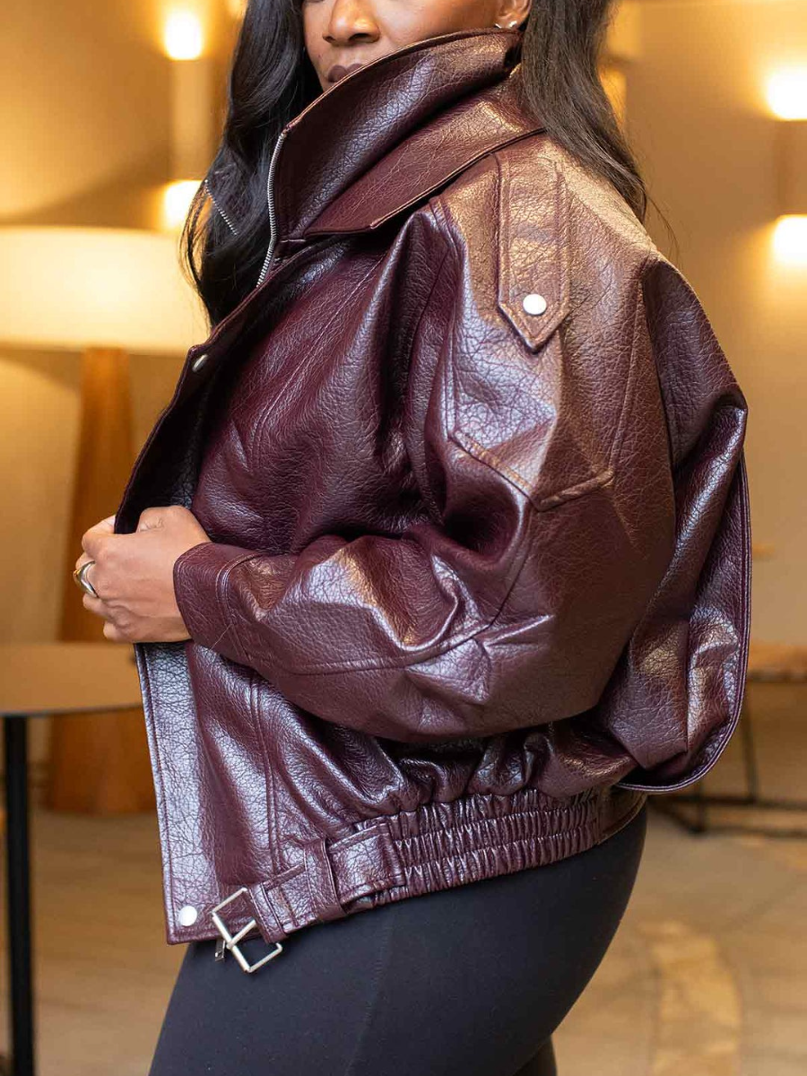 Faux Leather Jacket