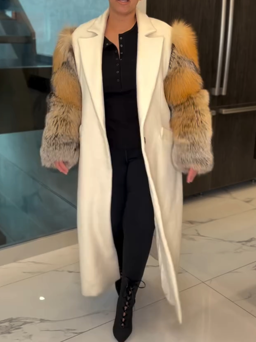 Women's Fashionable Fur Tunic Coat