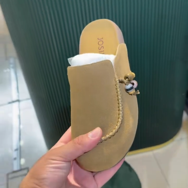 Women's Suede Half Slippers