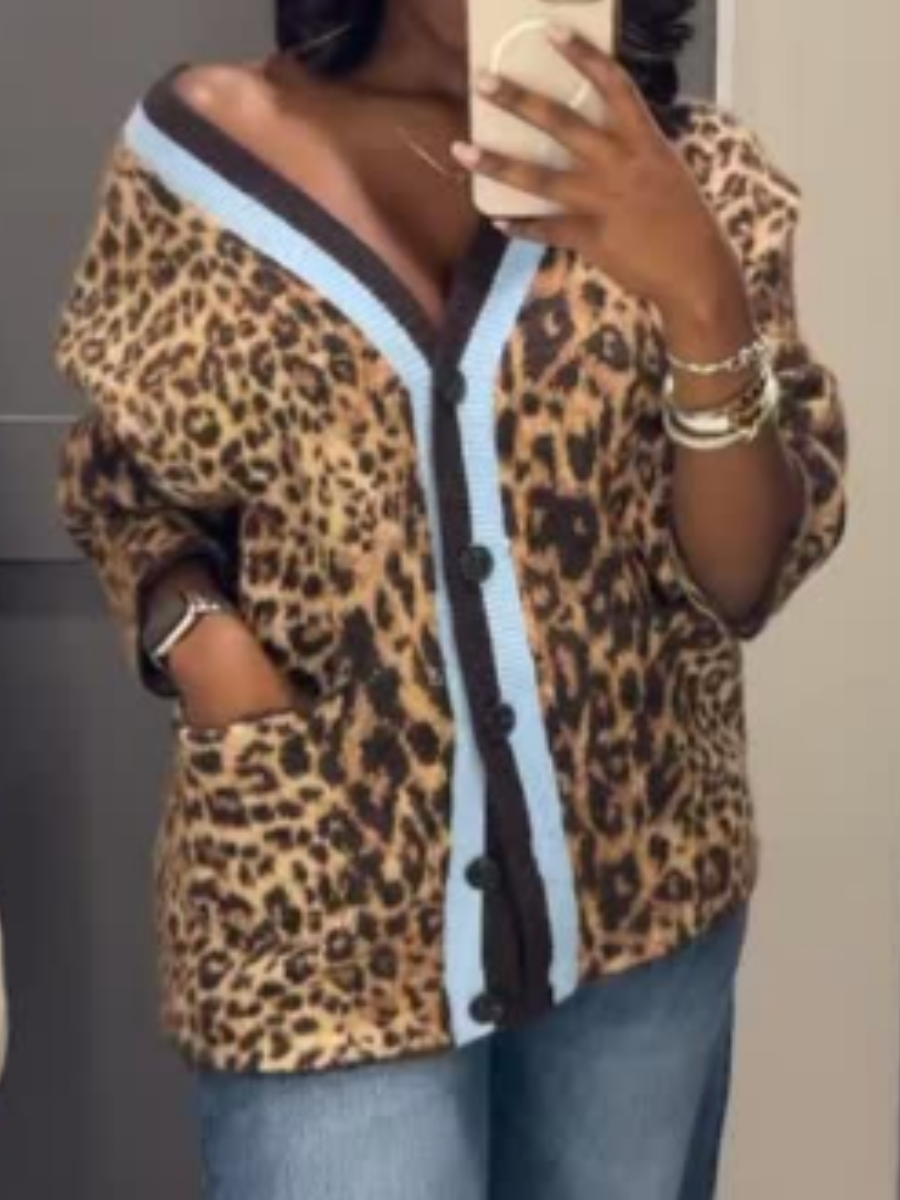 Camo Cardigan Sweater