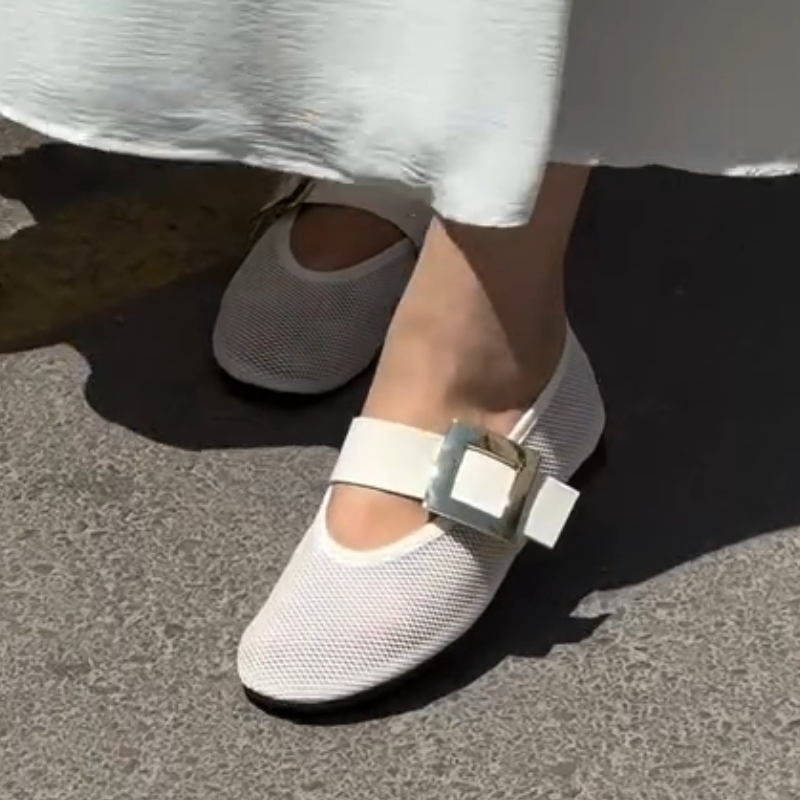 Women's Casual Leather Perforated Loafers