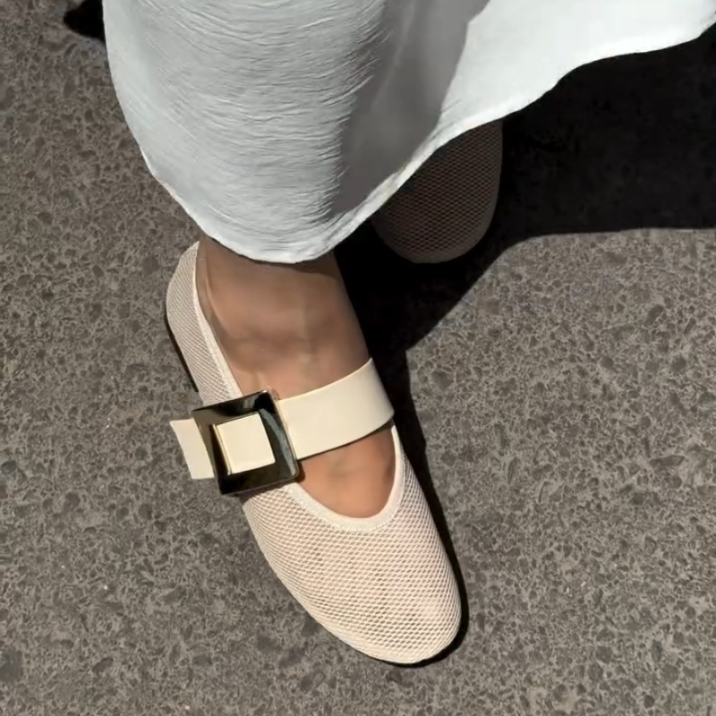 Women's Casual Leather Perforated Loafers