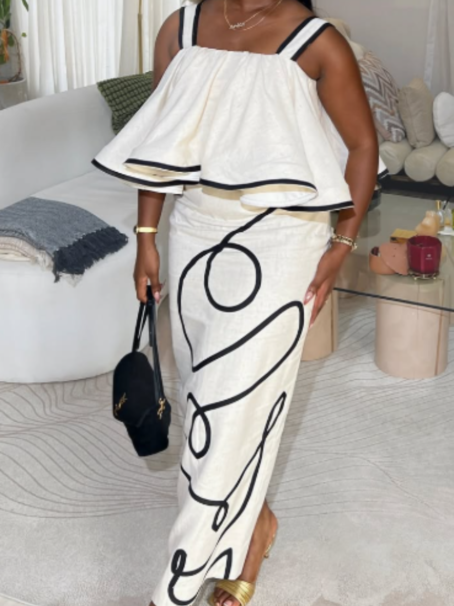 Chic Design Linen Dress