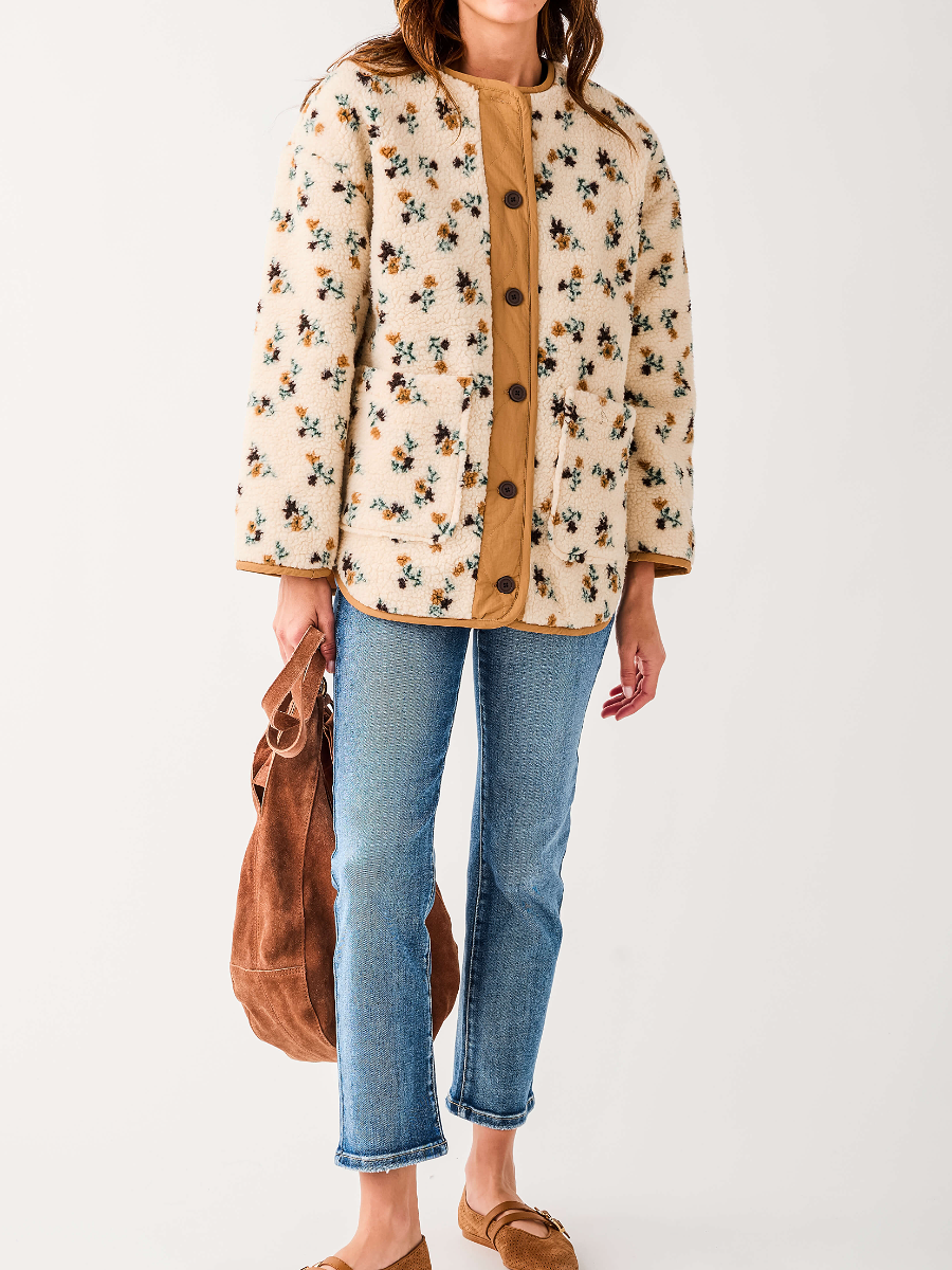 Lambskin Print Coat