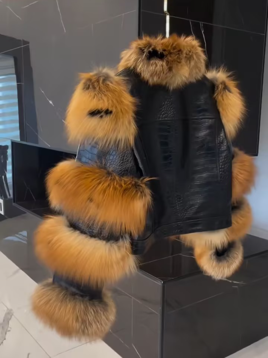 Autumn Genuine Leather Fur Coat