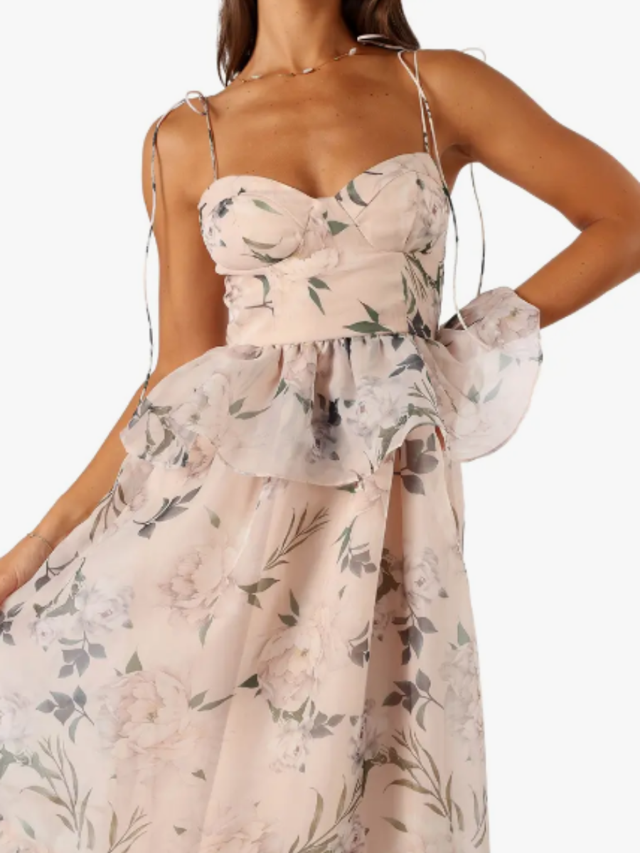 The Elegant Floral Occasion Maxi Dress