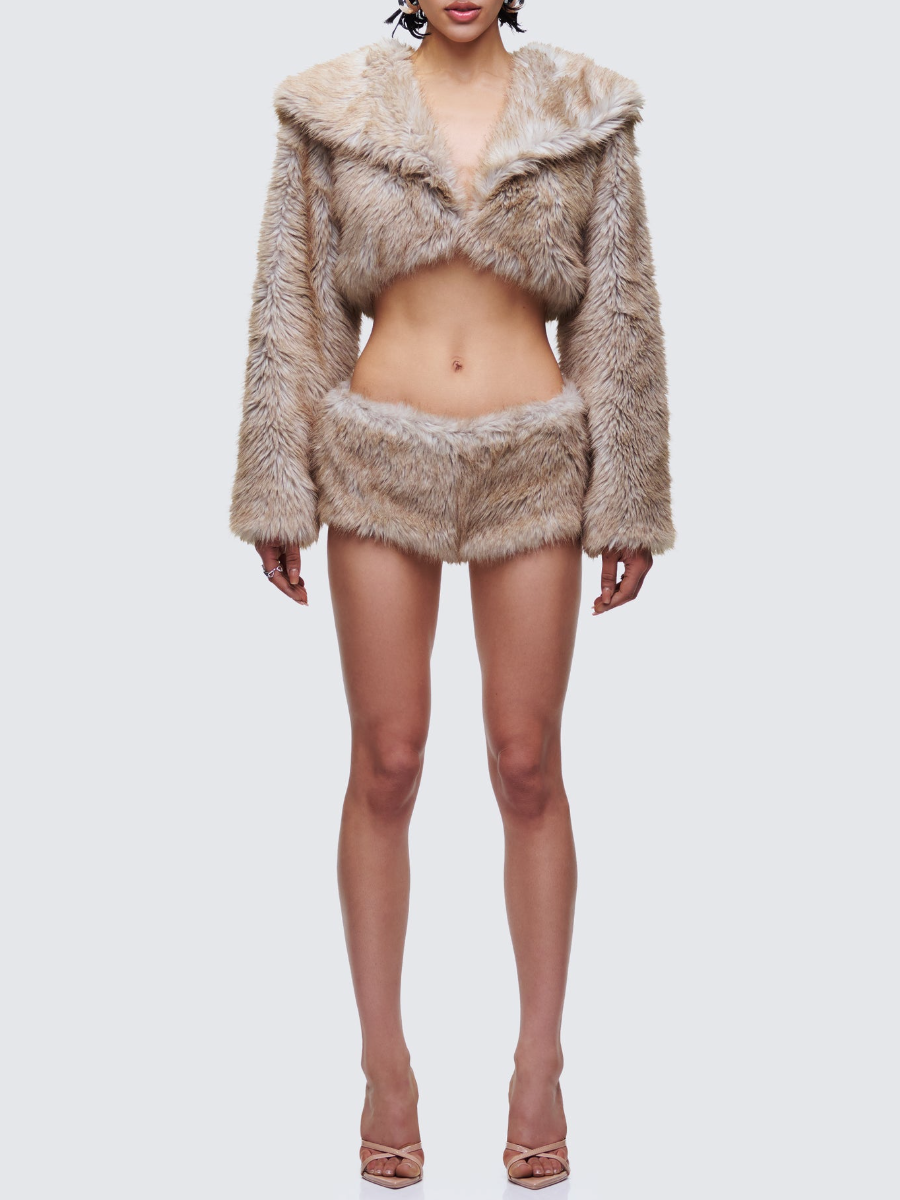 Plush Shorts Set