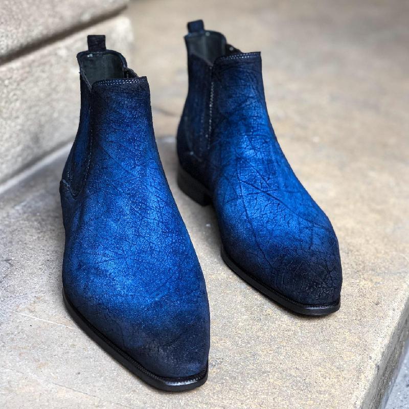 Handmade Classic Suede Men's Chelsea Boots