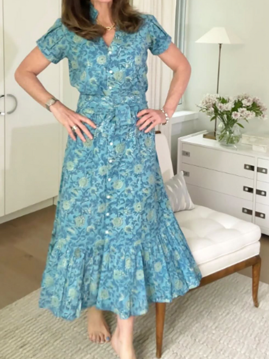 The Chic Floral Normal Dress