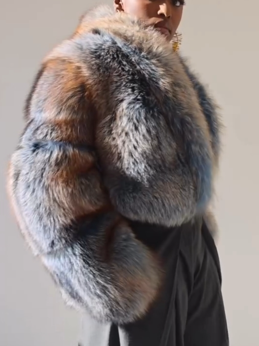 Fashionable Thickened Short Fur Coat