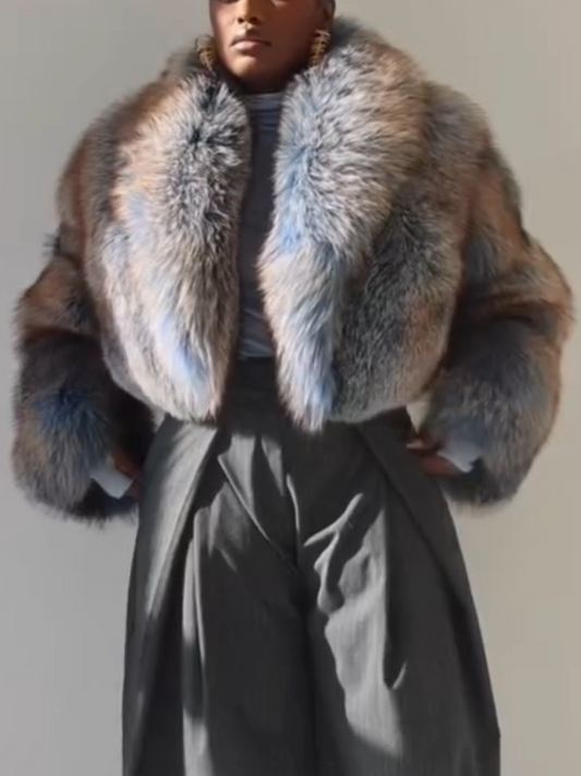 Fashionable Thickened Short Fur Coat