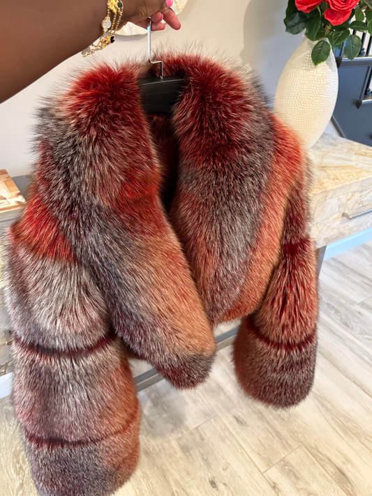 Short Fox Fur Jacket
