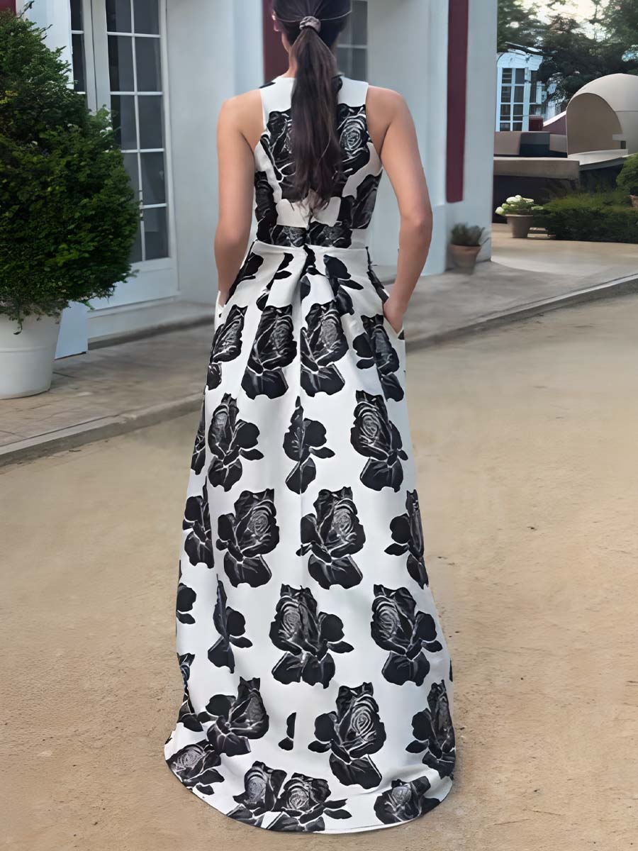 Elegant Floral Dress Dress