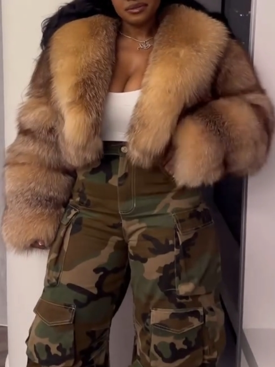 Fashionable Thickened Short Fur Coat