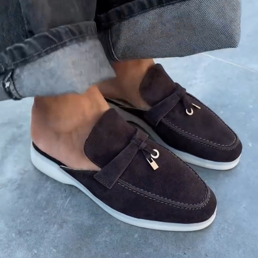Women's Fashion Casual Suede Half Slippers