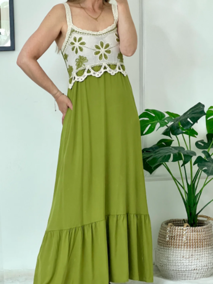 Summer Green Breathable Dress