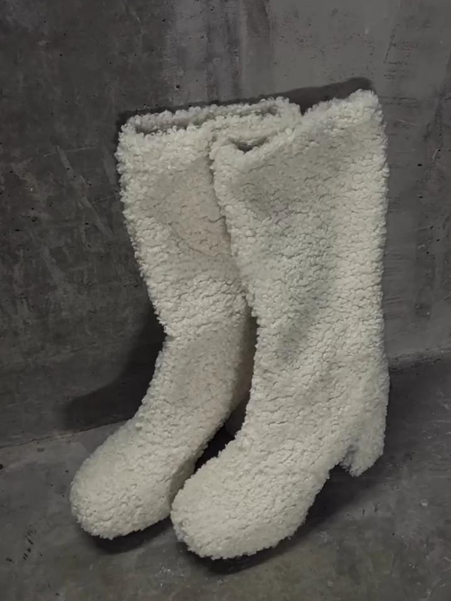 Women's Mid-Heel Fleece-Lined Boots