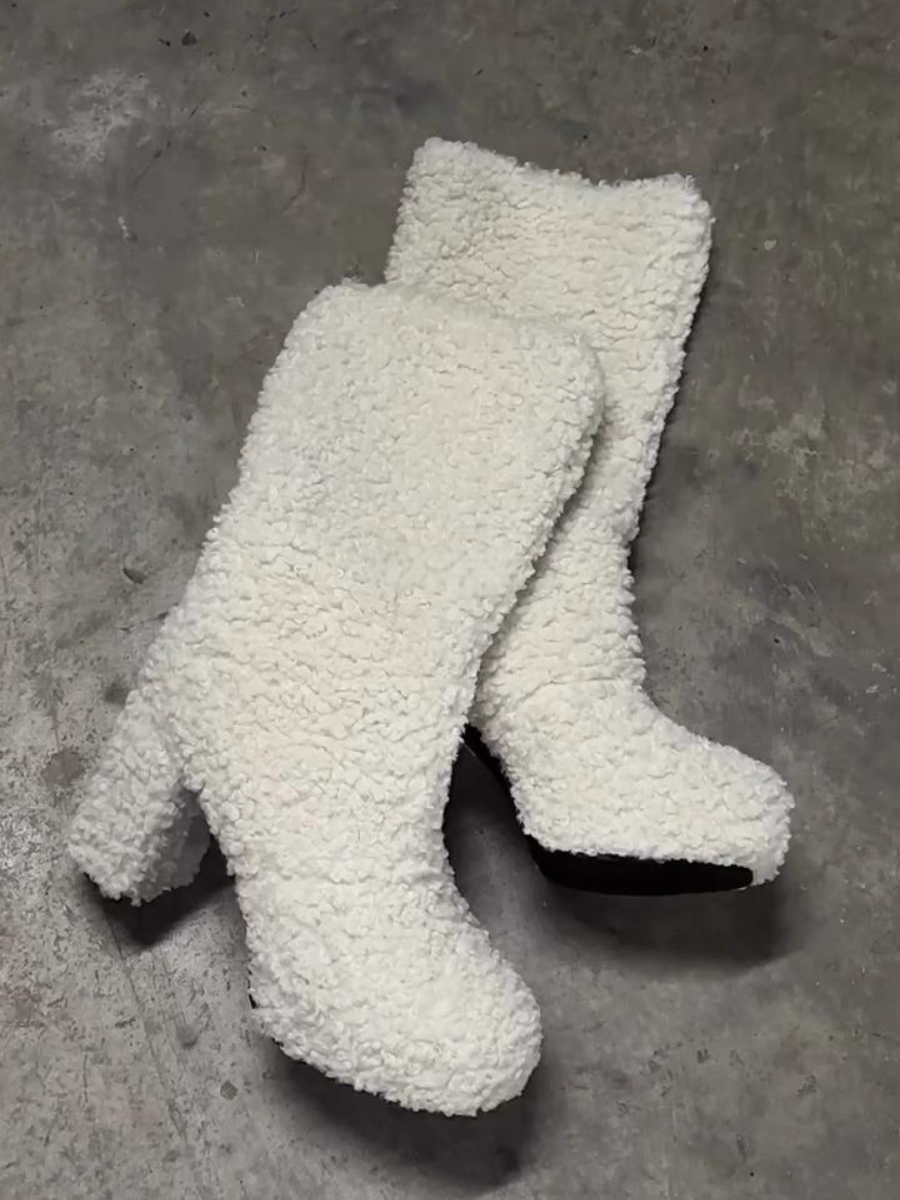 Women's Mid-Heel Fleece-Lined Boots