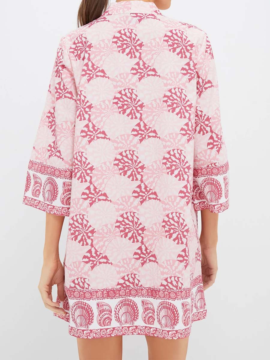 Neck Ties V-neck Loose Mini Dress