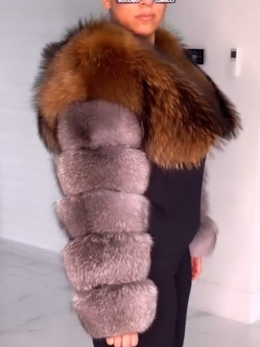 Warm Short Fur Coat For Fall & Winter