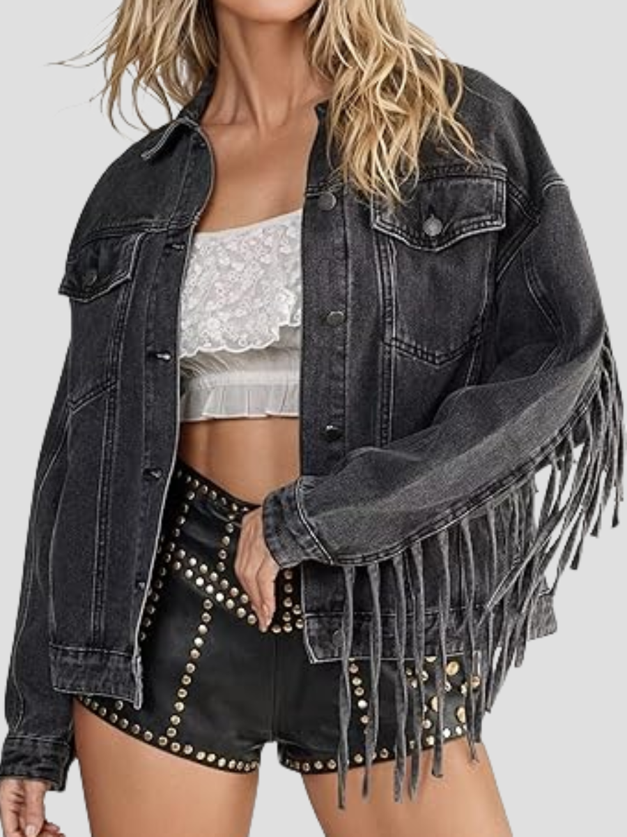 Chill Fringed Denim Jacket