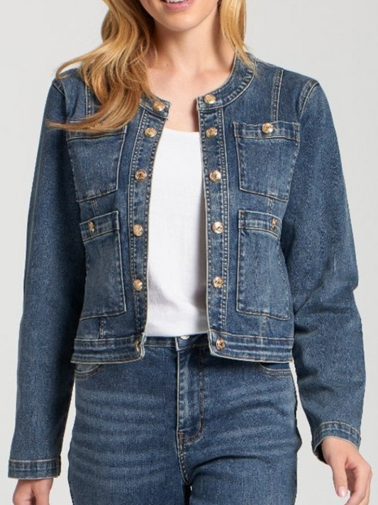 Collarless Jacket