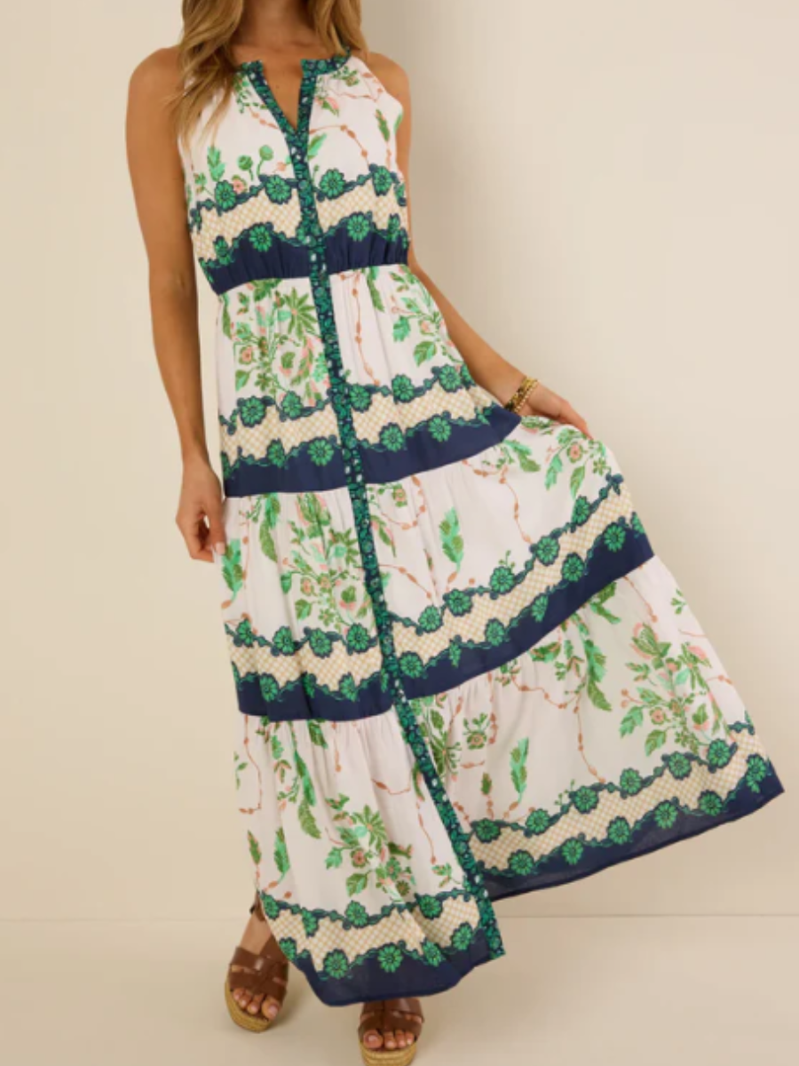 The Flowy Floral Sleeveless Dress