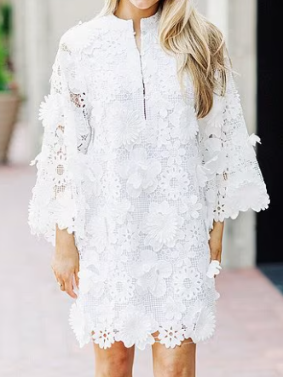 3D Flower Romantic Dress