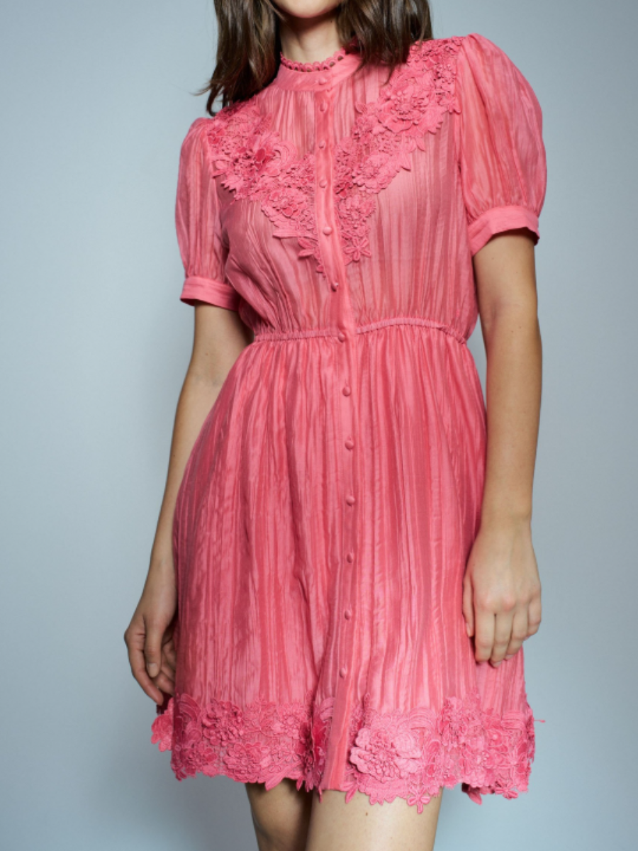 Classy Lace Short Dress