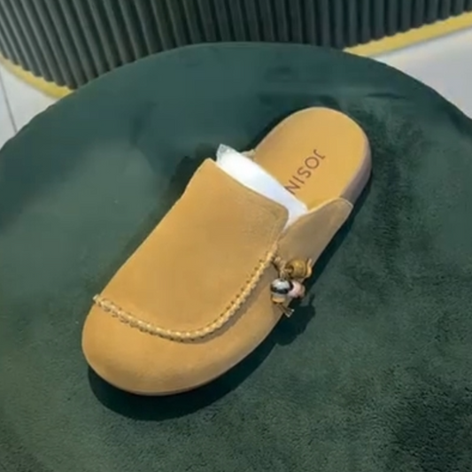 Women's Suede Half Slippers